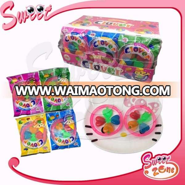 Fruit Windmill Toy Clover Hard Lollipop Candy